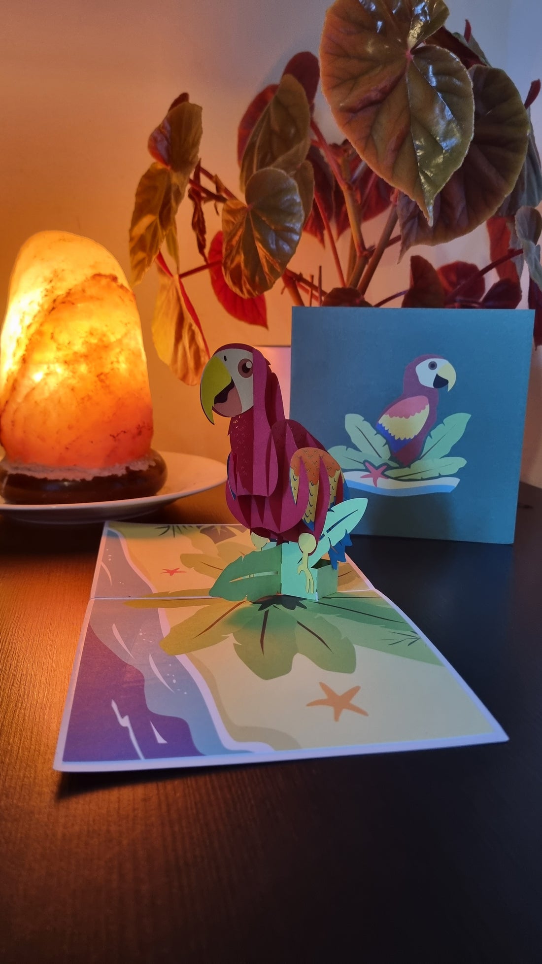 Parrot Popup Card