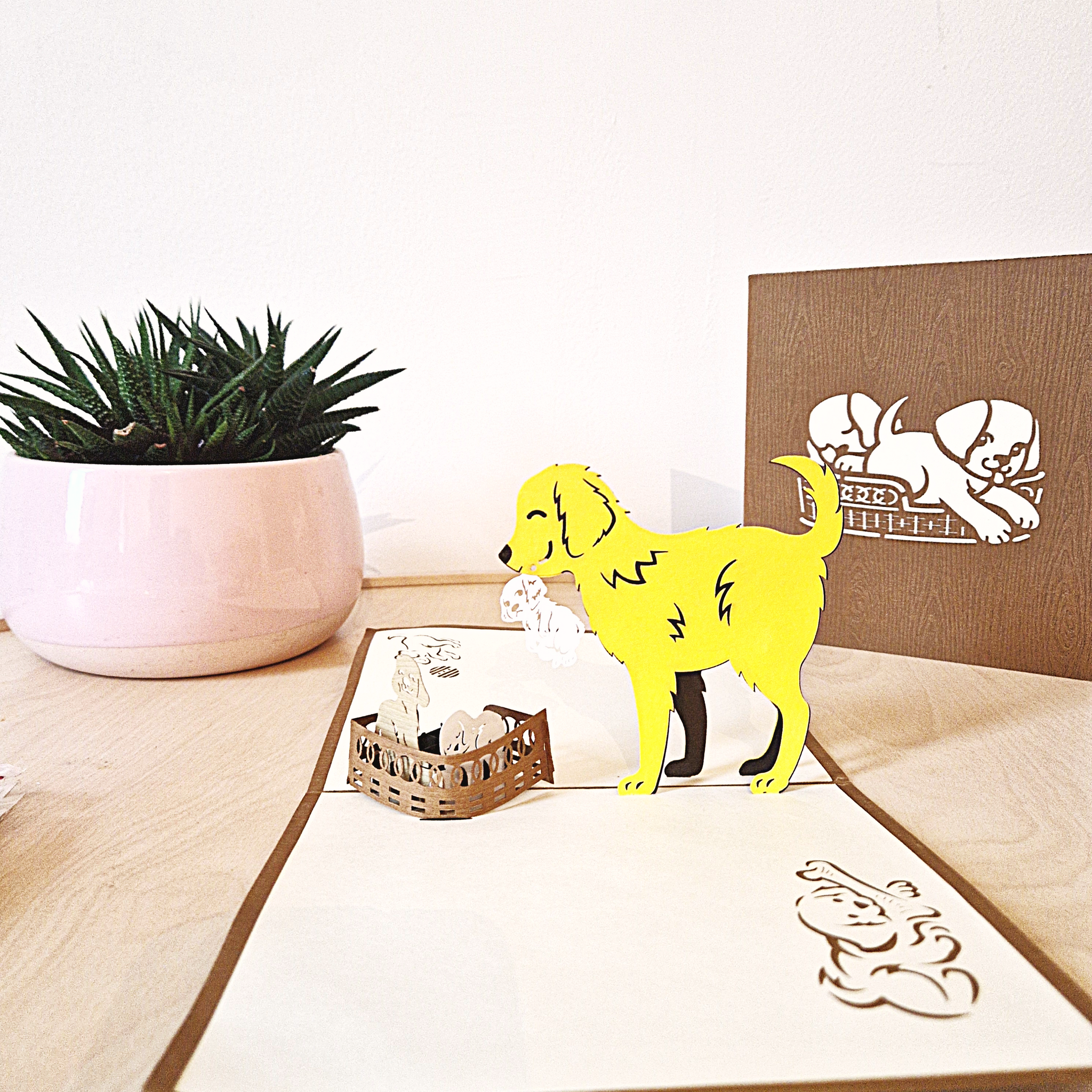 Cute Dog Popup Card