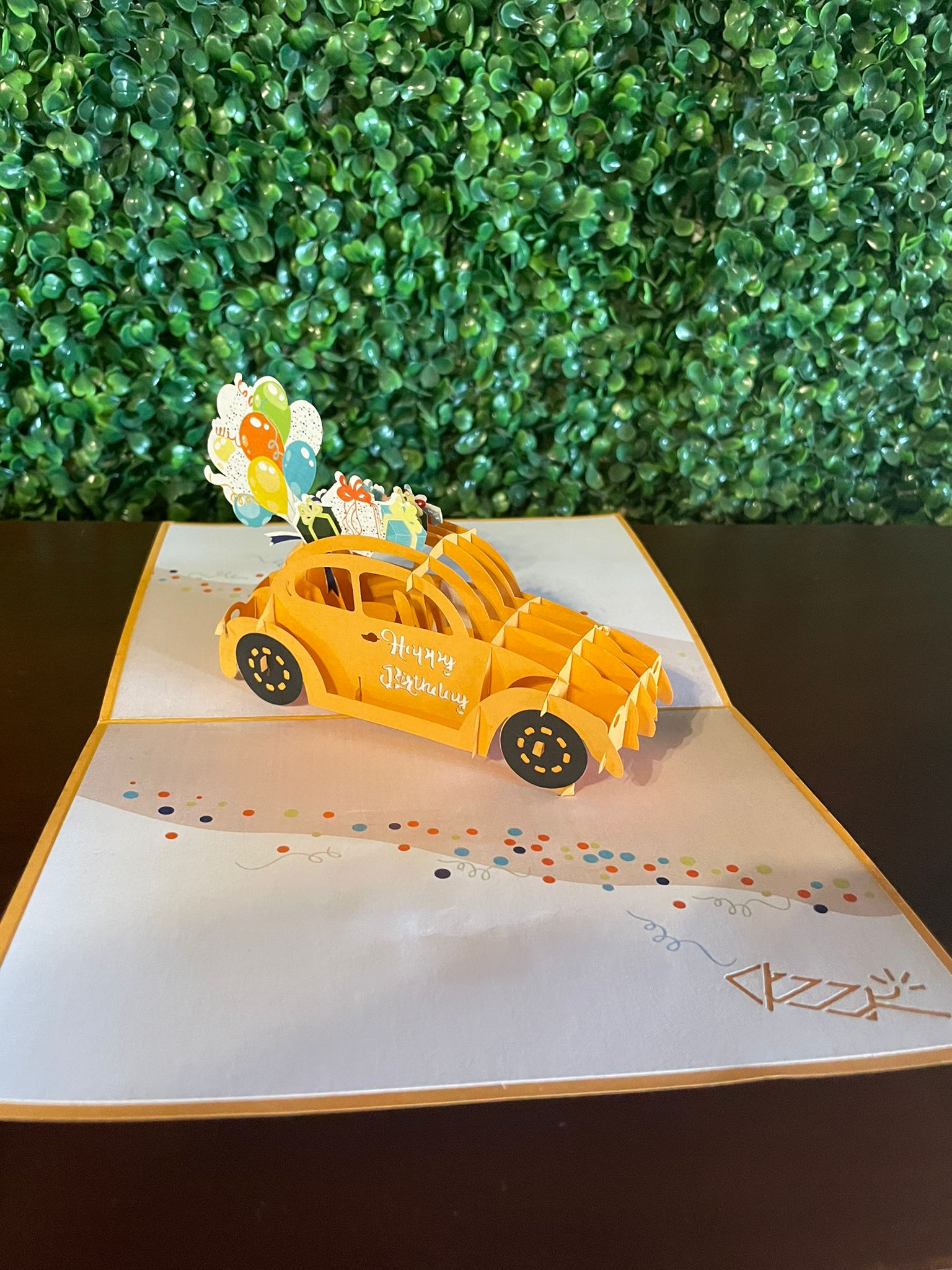 Birthday Car Popup Card