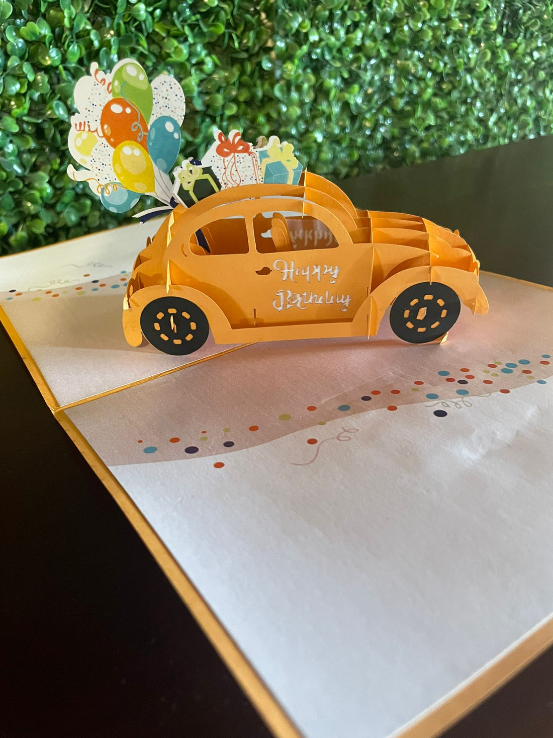 Birthday Car Popup Card