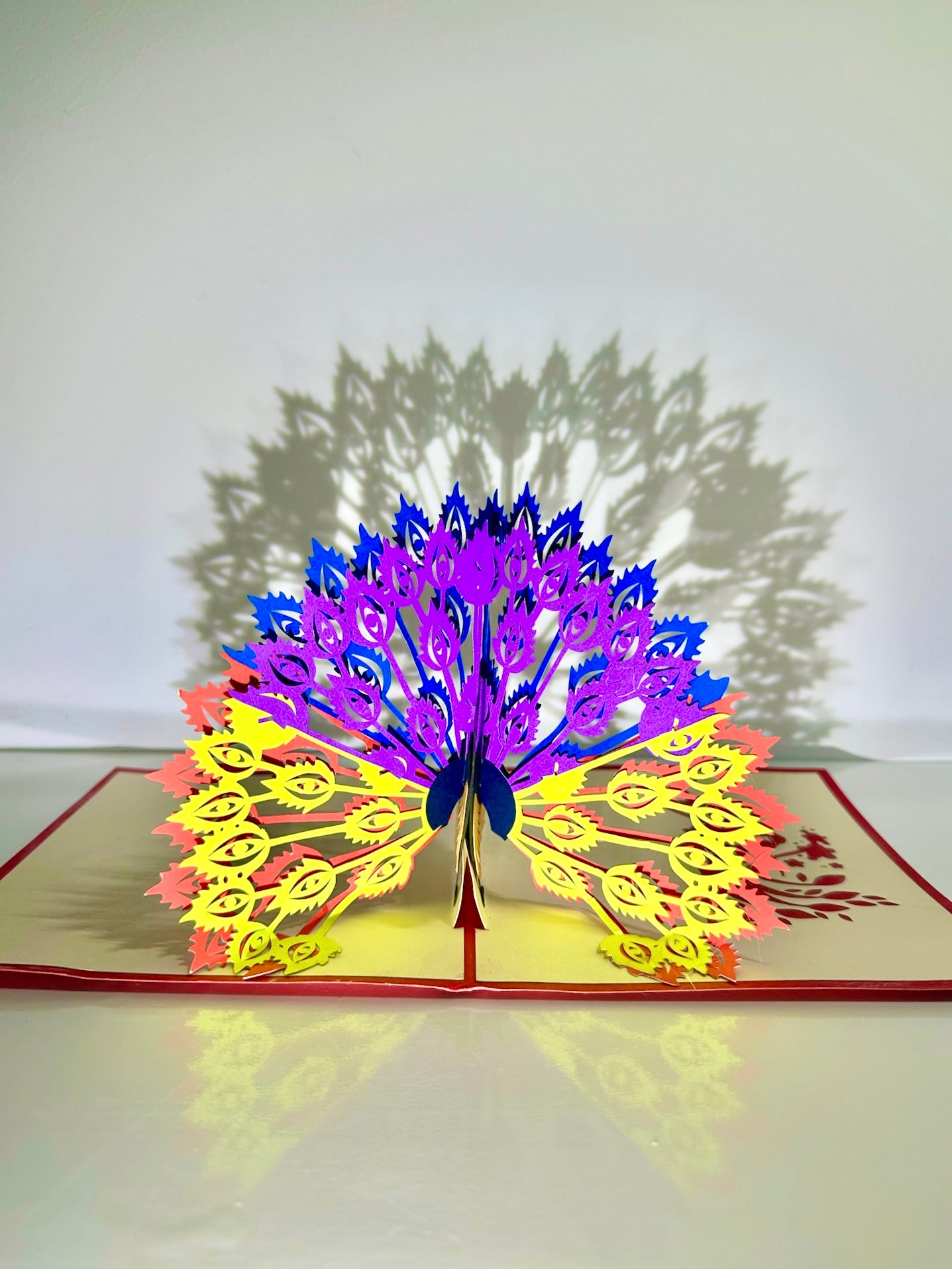 Peacock Popup Card