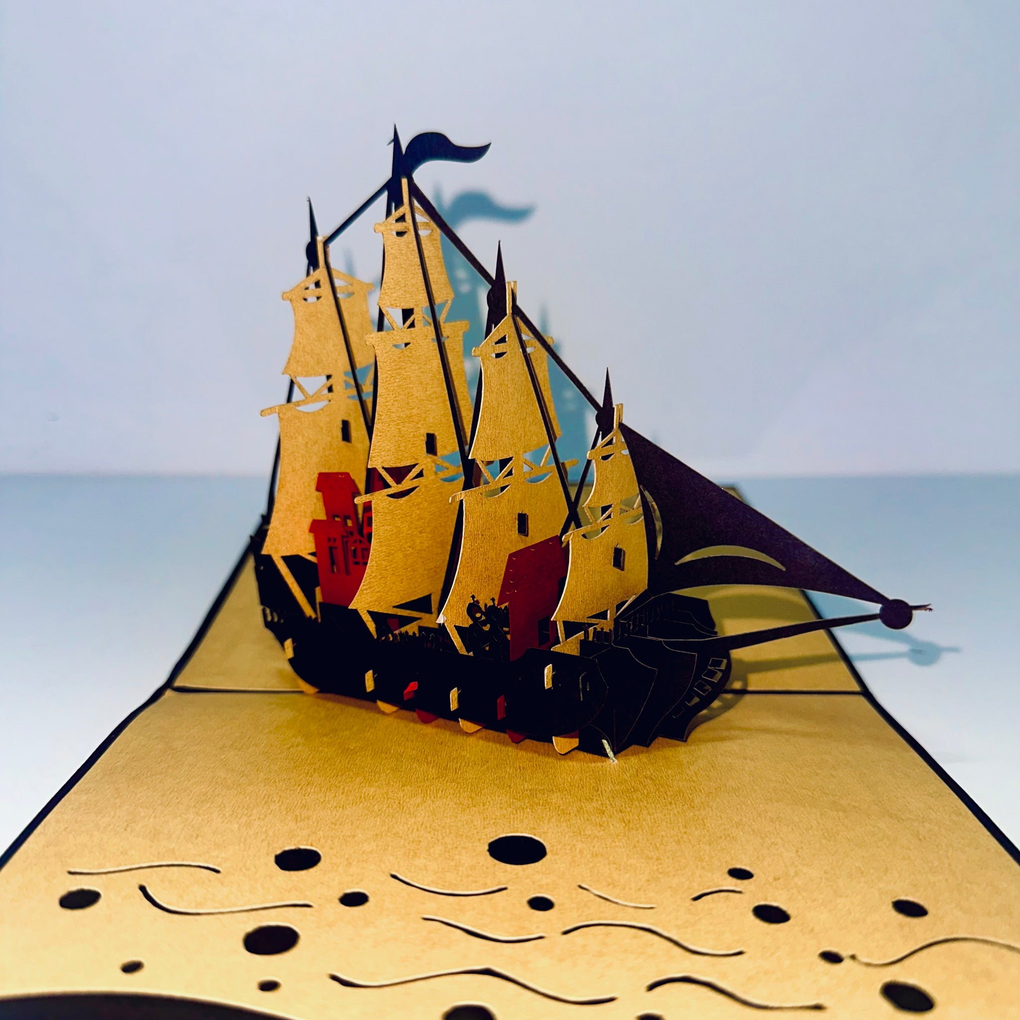 Black Ship Popup Card