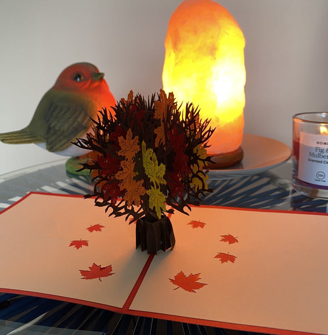 Autumn Leaves Popup Card