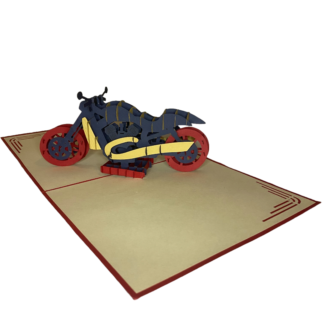 Motorbike Popup Card